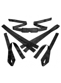Бондажный набор из сатиновых лент Bordeaux 5 Piece Satin Bondage Set - XR Brands - купить с доставкой в Ельце