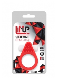 Красное эрекционное кольцо LIT-UP SILICONE STIMU RING 1 RED - Dream Toys - в Ельце купить с доставкой