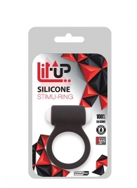 Чёрное эрекционное виброкольцо LIT-UP SILICONE STIMU RING 3 BLACK - Dream Toys - в Ельце купить с доставкой
