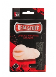Мастурбатор-ротик с вибрацией REALSTUFF VIBRATING MASTURBATOR MOUTH - Dream Toys - в Ельце купить с доставкой
