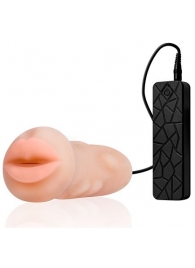 Мастурбатор-ротик с вибрацией REALSTUFF VIBRATING MASTURBATOR MOUTH - Dream Toys - в Ельце купить с доставкой