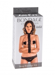 Ошейник с длинной лентой и наручниками Strap Bondage Kit One Size - Lola Games - купить с доставкой в Ельце