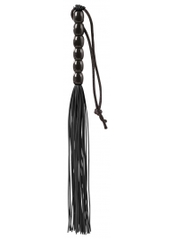 Чёрная мини-плеть из резины Rubber Mini Whip - 22 см. - Blush Novelties - купить с доставкой в Ельце