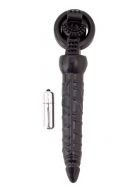 Черная вибронасадка с анальным стимулятором - ToyFa - в Ельце купить с доставкой