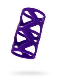 Фиолетовая насадка-сетка на пенис - 7,5 см. - A-toys - в Ельце купить с доставкой