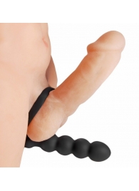 Насадка для двойного проникновения Double Fun Cock Ring with Double Penetration Vibe - XR Brands - в Ельце купить с доставкой