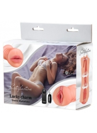 Двусторонний мастурбатор с вибропулей Satisfaction Lucky charm - Lola Games - в Ельце купить с доставкой