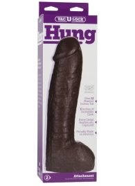 Большая насадка для трусиков Vac-U-Lock Realistic Hung - 31,7 см. - Doc Johnson - купить с доставкой в Ельце