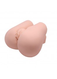 Реалистичный мастурбатор с вибрацией и двумя тоннелями - вагиной и анусом - Baile - в Ельце купить с доставкой