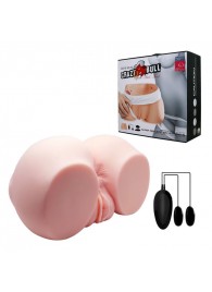 Телесный мастурбатор с двумя любовными тоннелями и вибрацией - Baile - в Ельце купить с доставкой