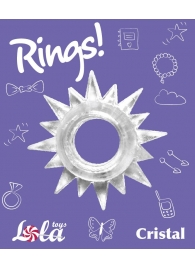 Прозрачное эрекционное кольцо Rings Cristal - Lola Games - в Ельце купить с доставкой