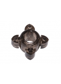 Чёрное эрекционное кольцо Rings Screw - Lola Games - в Ельце купить с доставкой