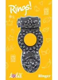 Чёрное эрекционное кольцо Rings Ringer - Lola Games - в Ельце купить с доставкой