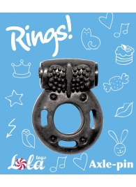 Черное эрекционное кольцо с вибрацией Rings Axle-pin - Lola Games - в Ельце купить с доставкой