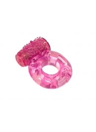 Розовое эрекционное кольцо с вибрацией Rings Axle-pin - Lola Games - в Ельце купить с доставкой