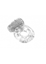 Прозрачное эрекционное кольцо с вибрацией Rings Axle-pin - Lola Games - в Ельце купить с доставкой