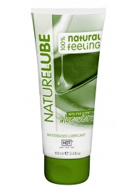 Лубрикант на водной основе NatureLube с алоэ вера - 100 мл. - HOT - купить с доставкой в Ельце