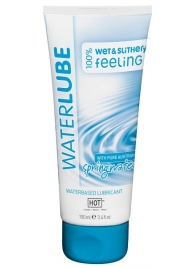 Лубрикант на основе чистой родниковой воды WaterLube - 100 мл. - HOT - купить с доставкой в Ельце