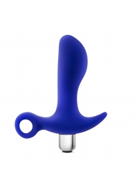 Синий стимулятор простаты с ручкой-кольцом Performance Prostimulator 02 - Blush Novelties - в Ельце купить с доставкой