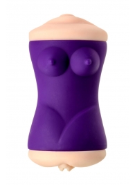 Двухсторонний мастурбатор JOS YARA в фиолетовой колбе - JOS - в Ельце купить с доставкой