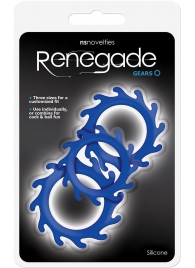Набор из 3 синих эрекционных колец Renegade Gears - NS Novelties - в Ельце купить с доставкой