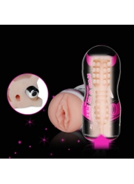 Мастурбатор-вагина Sex In A Can Vibra Vagina Tunnel - Lovetoy - в Ельце купить с доставкой