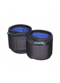 Неопреновые черно-синие наручники - Sitabella - купить с доставкой в Ельце