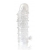Закрытая прозрачная рельефная насадка Crystal sleeve - 13 см. - Erowoman-Eroman - в Ельце купить с доставкой