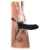 Чёрный полый страпон 7  Silicone Hollow Strap-On - 18 см. - Pipedream - купить с доставкой в Ельце