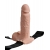 Телесный перезаряжаемый вибрострапон 7  Hollow Rechargeable Strap-on with Balls - 20,3 см. - Pipedream - купить с доставкой в Ельце