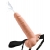 Телесный полый страпон с имитацией эякуляции 7.5  Hollow Squirting Strap-On with Balls Flesh - 21,6 см. - Pipedream - купить с доставкой в Ельце