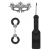 Черный игровой набор Introductory Bondage Kit №4 - Shots Media BV - купить с доставкой в Ельце