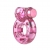 Розовое эрекционное виброкольцо Pink Bear - Baile - в Ельце купить с доставкой