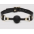 Черный кляп-шар Bound to You Faux Leather Ball Gag - Fifty Shades of Grey - купить с доставкой в Ельце