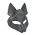 Серая маска Wolf с клепками - Sitabella - купить с доставкой в Ельце