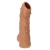 Телесная насадка с пупырышками и открытой головкой Nude Sleeve M - 12 см. - KOKOS - в Ельце купить с доставкой
