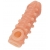Телесная закрытая насадка с шариками Cock Sleeve Size S - 13,8 см. - KOKOS - в Ельце купить с доставкой