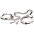 Металлические наручники Metal Leg Cuffs - Pipedream - купить с доставкой в Ельце