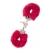 Металлические наручники с красной меховой опушкой METAL HANDCUFF WITH PLUSH RED - Dream Toys - купить с доставкой в Ельце