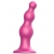 Розовая насадка Strap-On-Me Dildo Plug Beads size S - Strap-on-me - купить с доставкой в Ельце