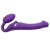 Фиолетовый безремневой вибрострапон Vibrating Bendable Strap-On - size L - Strap-on-me - купить с доставкой в Ельце