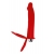 Красная насадка на пенис для двойного проникновения - 19 см. - ToyFa - купить с доставкой в Ельце