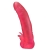 Розовая насадка для страпона с клиторальными лепестками - 18,5 см. - LOVETOY (А-Полимер) - купить с доставкой в Ельце