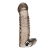 Дымчатая насадка на пенис с вибрацией  Vibrating Penis Enhancing Sleeve Extension - 13,3 см. - BlueLine - в Ельце купить с доставкой