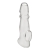 Прозрачная насадка для пениса Girthy Penis Enhancing Sleeve Extension - 17,1 см. - BlueLine - в Ельце купить с доставкой
