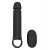 Черная насадка-удлинитель с вибрацией Vibrating Extender With Remote - Dream Toys - в Ельце купить с доставкой