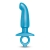 Голубая анальная пробка для массажа простаты Hither Silicone Prostate Plug - 14,3 см. - b-Vibe - в Ельце купить с доставкой
