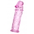 Розовая насадка фаллической формы - 12,5 см. - A-toys - в Ельце купить с доставкой