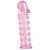 Розовая насадка на пенис с шипами - 12,5 см. - A-toys - в Ельце купить с доставкой