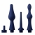 Набор из 3 универсальных насадок для анального душа Universal 3 Piece Silicone Enema Attachment Set - XR Brands - купить с доставкой в Ельце